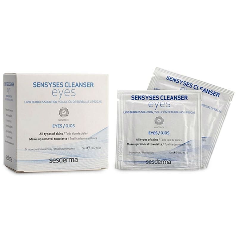 SESDERMA Sensyses Cleanser Eyes - Toalhitas Desmaquilhantes para Olhos 14 unid x 5ml