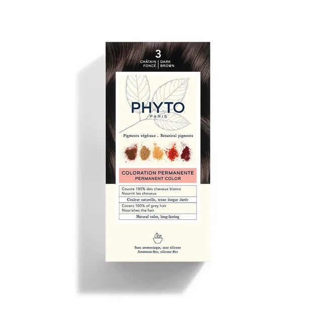 PHYTO Coloração Permanente 3 Castanho Escuro