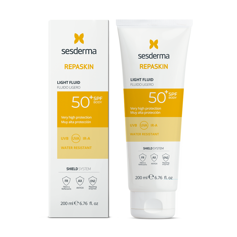 SESDERMA Repaskin Fotoprotetor Corporal Fluído Ligeiro SPF50 200ml