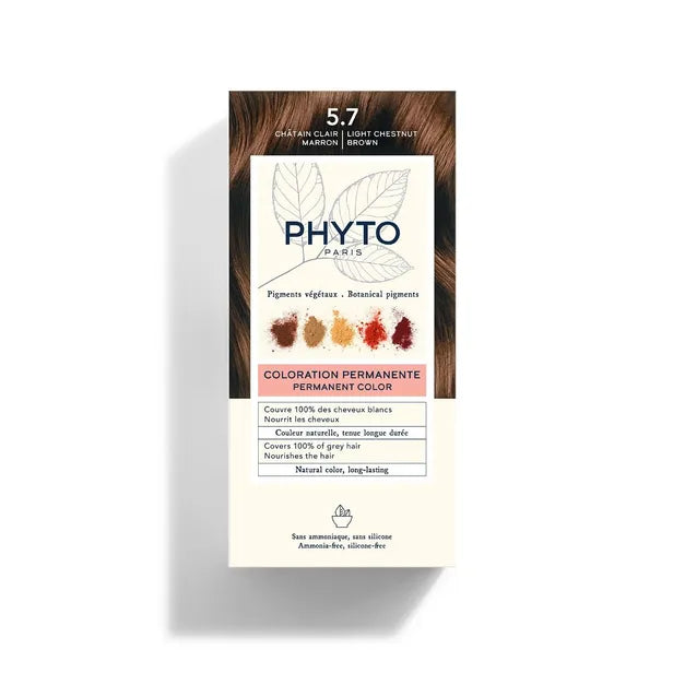 PHYTO Coloração Permanente 5.7 Castanho Claro Marron