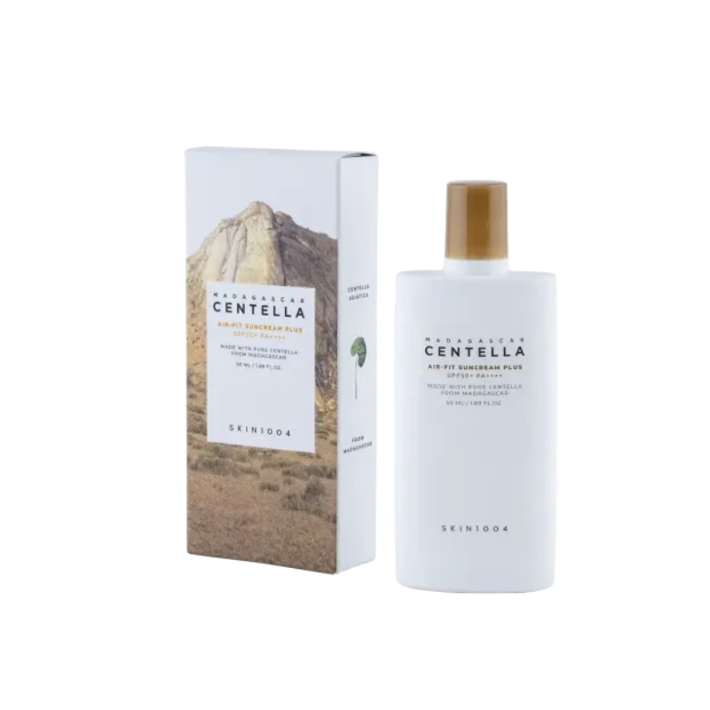 SKIN1004 Madagascar Centella Air-fit Suncream Plus SPF50 Protetor Mineral Pele Sensível 50ml