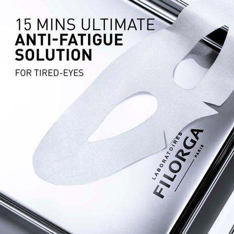 Filorga Optim-Eyes Mask, máscara de olhos anti-idade e luminosidade, em saqueta preta de 6 ml.