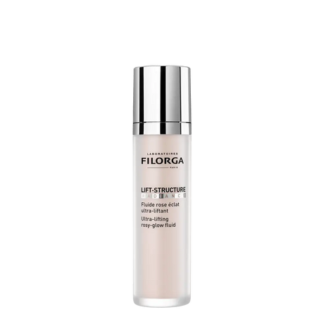Frasco com doseador de Filorga Lift-Structure Radiance, fluido facial rosado ultra-lifting, 50 ml.