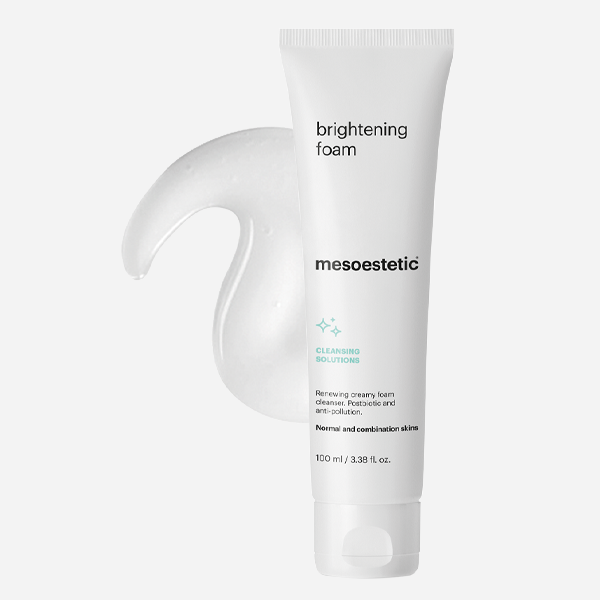 MESOESTETIC Brightening Foam Espuma de Limpeza Renovadora, Reequilibrante e Antipoluição 100ml