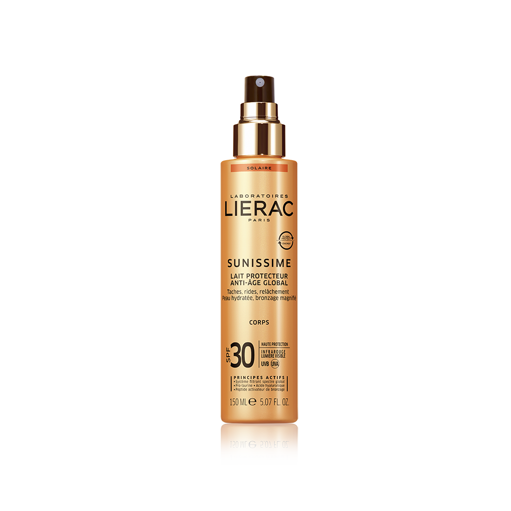 LIERAC SUNISSIME Leite Protector Energizante Antienvelhecimento Corpo SPF30 150ml
