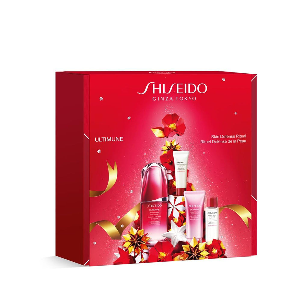 SHISEIDO Coffret Ultimune Power Infusing Concentrate Sérum 50ml + Creme Mãos 40ml + Espuma Limpeza 15ml + Loção Limpeza 30ml