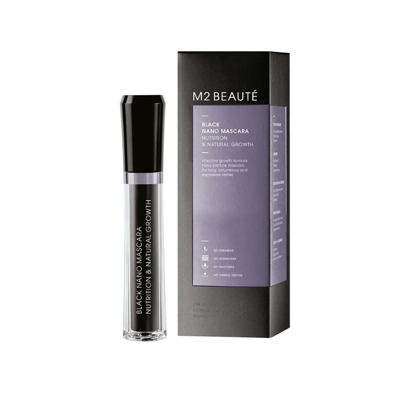 M2 BEAUTÉ Black Nano Máscara Nutrition Natural Growth 6ml