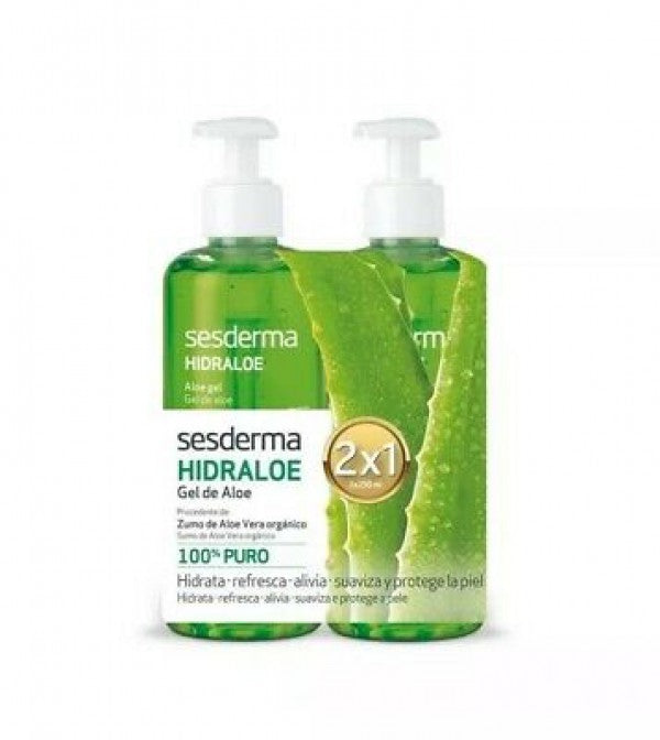 SESDERMA Hidraloe Gel de Aloe Vera 2x250ml