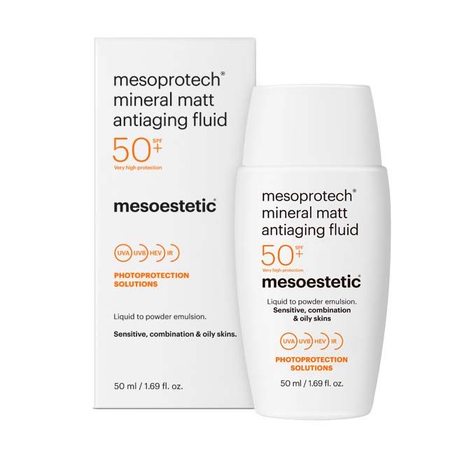 MESOESTETIC Mesoprotech Protector Solar Mineral Matt Antiaging Fluid 50+