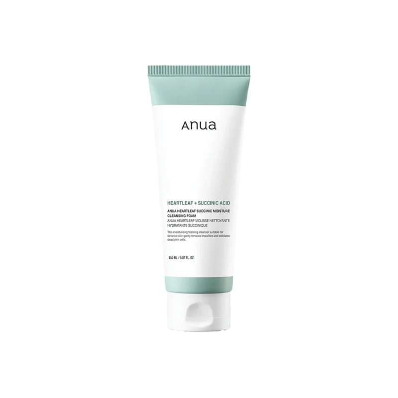 ANUA Heartleaf Succinic Moisture Cleansing Foam Espuma de Limpeza 150ml