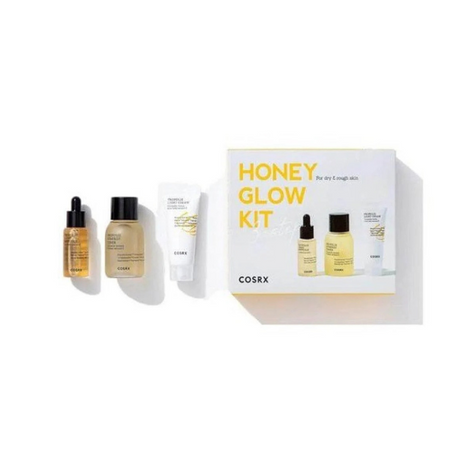 COSRX Honey Glow Kit Full Fit Propolis Tónico 30ml + Sérum 10ml + Creme 15ml