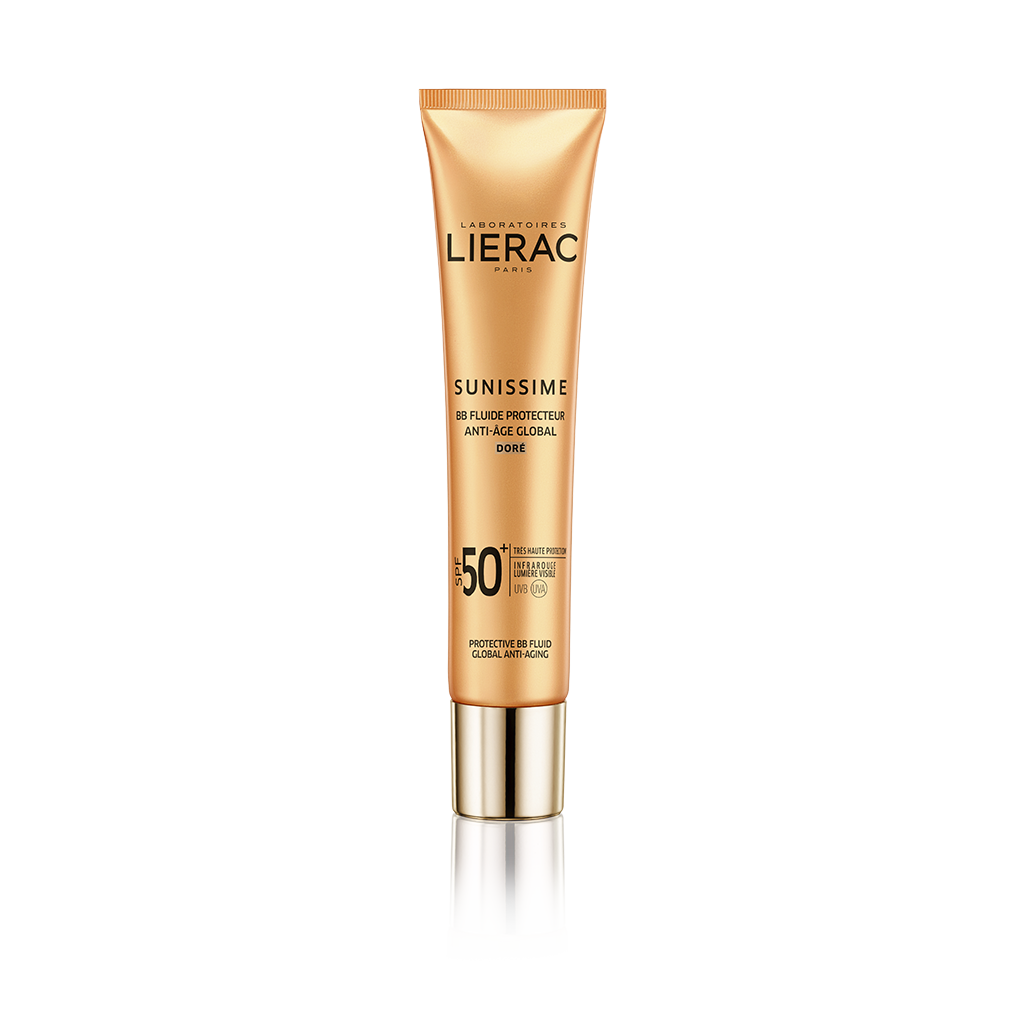 LIERAC SUNISSIME Protector BB Fluído Global Antienvelhecimento Golden SPF50+ 40ml
