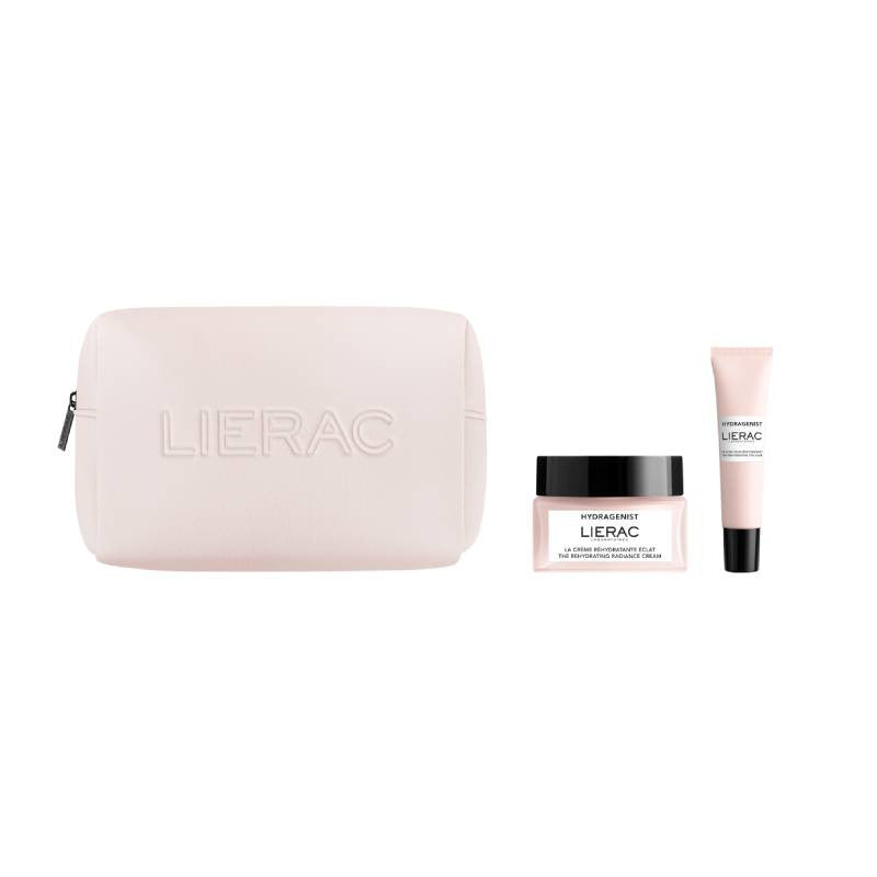 LIERAC Coffret HYDRAGENIST Creme 50ml +  Gel Contorno Olhos 15ml + Bolsa