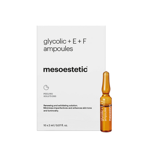 MESOESTETIC Glycolic + E + F Ampolas Esfoliantes Renovadoras 10x2 ml
