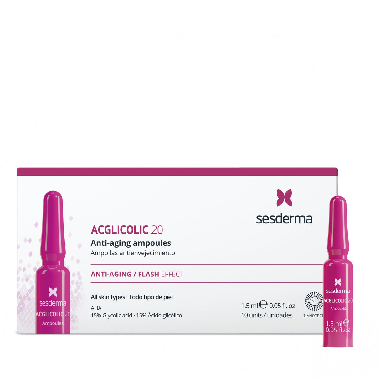 SESDERMA Acglicolic 20 Ampolas 10 x 1,5 ml
