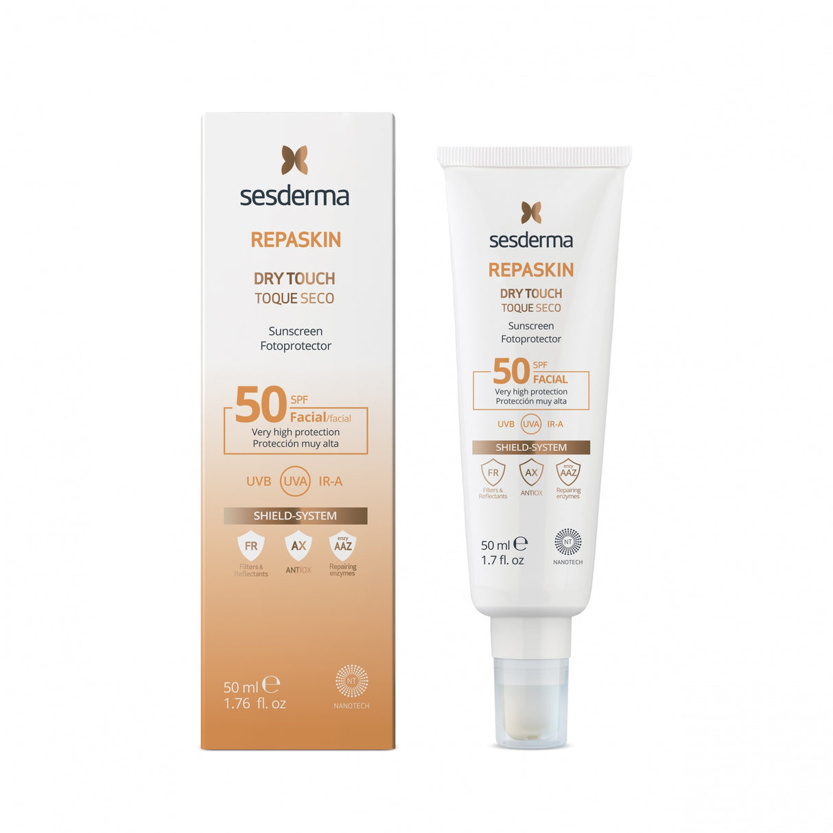 SESDERMA Repaskin Facial Toque Seco SPF50 50ml