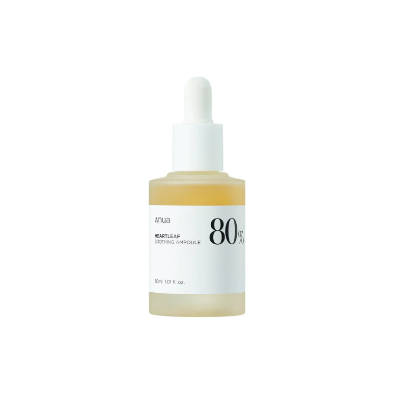 ANUA Heartleaf 80% Moisture Soothing Ampoule Sérum Regeneração Intensiva 30ml