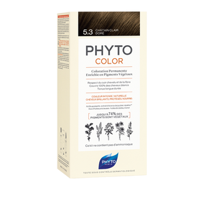 PHYTO Phytocolor 5.3 Castanho Claro Dourado Coloração Permanente Sem Amoníaco