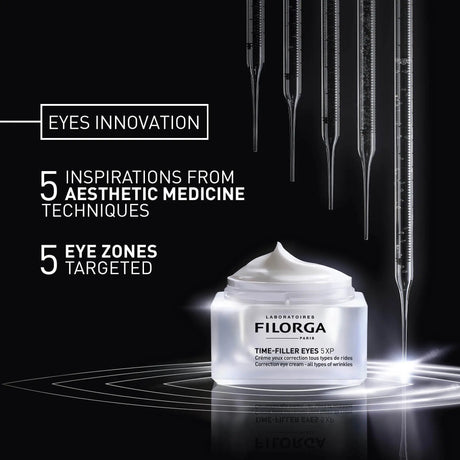 Pote Filorga Time-Filler Eyes 5XP, creme de olhos anti-rugas, 15 ml.