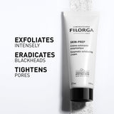 Tubo branco Filorga Skin-Prep Creme Esfoliante Enzimático, 75 ml, com tampa preta.