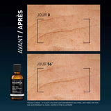 Filorga NCEF-Revitalize Sérum antienvelhecimento de 30 ml em frasco com doseador prateado e base rosa translúcida.