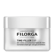 Boião prateado Filorga Time-Filler 5XP Gel-Creme anti-rugas de 50 ml.