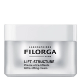 Filorga Lift-Structure creme ultra-lifting facial de 50 ml em boião prateado com tampa branca.