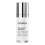 Filorga Age-Purify Intensive sérum de dupla correção para rugas e imperfeições, frasco com doseador de 30 ml.
