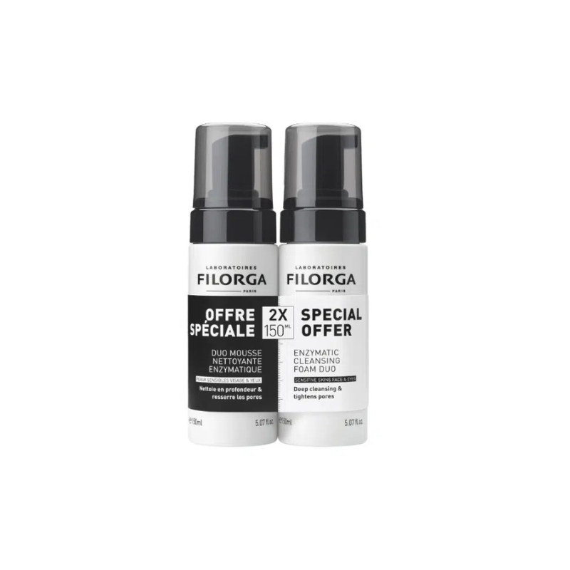 FILORGA Pack Skin-Prep Mousse de Limpeza Enzimática 150mlx2